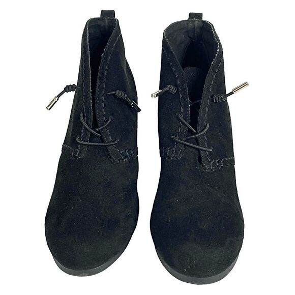 Austin Trading Company Womens Black Textile Suede Ankle Booties Size 8.5 Medium - Picture 3 of 8